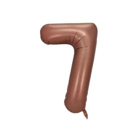 Patladı Gitti 34 inç 76-82 cm 7 Rakam Karamel Folyo Balon