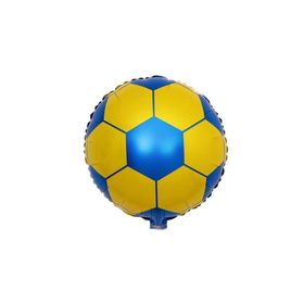 Patladı Gitti 45 cm 18 inç Sarı Lacivert Futbol Topu Folyo Balon