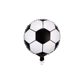 Patladı Gitti 45 cm 18 inç Siyah Beyaz Futbol Topu Folyo Balon