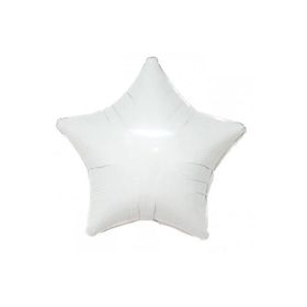 Patladı Gitti 45 cm Beyaz Yıldız Bebek Çocuk Parti Kutlama Folyo Balon
