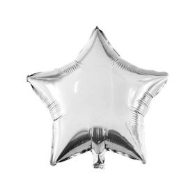 Patladı Gitti 45 cm Gümüş Yıldız Bebek Çocuk Parti Kutlama Folyo Balon