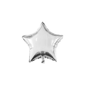 Patladı Gitti 45 cm Gümüş Yıldız Bebek Çocuk Parti Kutlama Folyo Balon