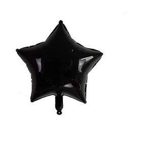 Patladı Gitti 45 cm Siyah Yıldız Bebek Çocuk Parti Kutlama Folyo Balon