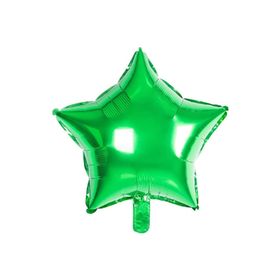 Patladı Gitti 45 cm Yeşil Yıldız Bebek Çocuk Parti Kutlama Folyo Balon
