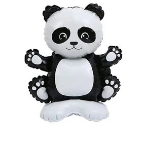 Patladı Gitti 48x50 cm Safari Panda Figür Ayaklı Folyo Balon