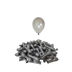 Patladı Gitti 5 inç Gümüş 10 Adet Mini Balon