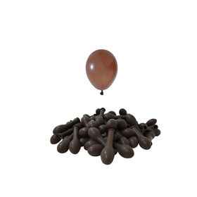 Patladı Gitti 5 inç Kahverengi 10 Adet Mini Balon