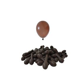 Patladı Gitti 5 inç Kahverengi 10 Adet Mini Balon