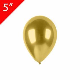 Patladı Gitti 5 inç Krom Gold 10 Adet Mini Balon