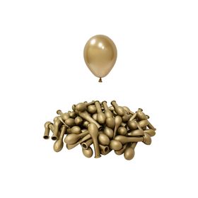 Patladı Gitti 5 inç Krom Gold 10 Adet Mini Balon