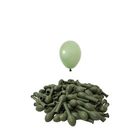 Patladı Gitti 5 inç Küf Yeşili 10 Adet Mini Balon