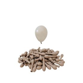 Patladı Gitti 5 inç Kum Bej 10 Adet Mini Balon