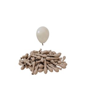 Patladı Gitti 5 inç Kum Bej 10 Adet Mini Balon