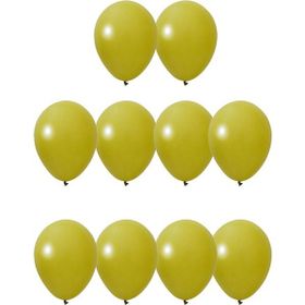 Patladı Gitti 5 inç Zeytin Yeşili 10 Adet Mini Balon