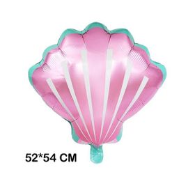 Patladı Gitti 52x54 cm Pembe Deniz Kabuğu Folyo Balon