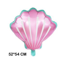 Patladı Gitti 52x54 cm Pembe Deniz Kabuğu Folyo Balon