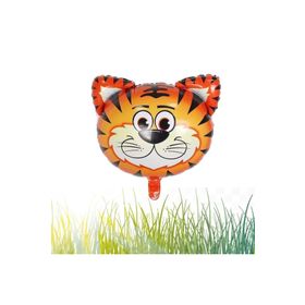 Patladı Gitti 55 cm 22 inç Safari Kafa Kaplan Folyo Balon