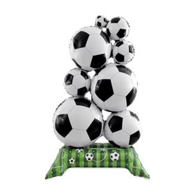 Patladı Gitti 56x98 cm Futbol Temalı Ayakta Duran Doğum Günü ve Parti Süsü Folyo Balon