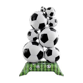 Patladı Gitti 56x98 cm Futbol Temalı Ayakta Duran Doğum Günü ve Parti Süsü Folyo Balon