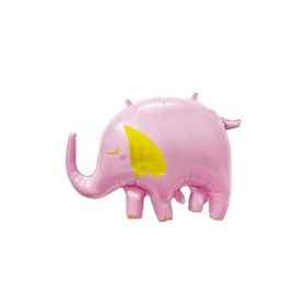 Patladı Gitti 60x84 cm Sevimli Pembe Fil Folyo Balon