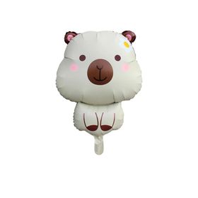 Patladı Gitti 71x 48 cm Krem Capybara Folyo Balon