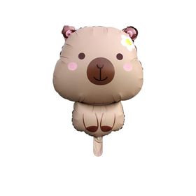 Patladı Gitti 71x48 cm Karamel Capybara Folyo Balon
