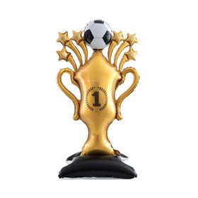 Patladı Gitti 81x150 cm Futbol Kupası Şeklinde Dev Folyo Gold Birincilik Kupa Balonu