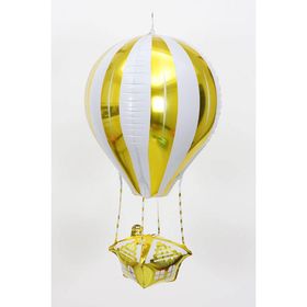 Patladı Gitti 88-28 cm 22 inç Uçan Balon Temalı Sarı Folyo Balon