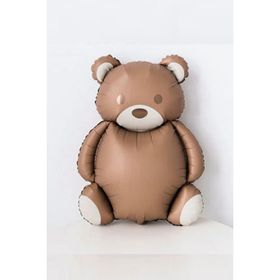 Patladı Gitti 89-72 cm Teddy Bear Retro Büyük Kahverengi Ayı Folyo Balon
