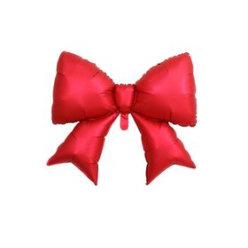 Patladı Gitti 98x75 cm Kırmızı Kurdele Fiyonk Folyo Balon