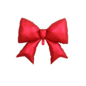 Patladı Gitti 98x75 cm Kırmızı Kurdele Fiyonk Folyo Balon