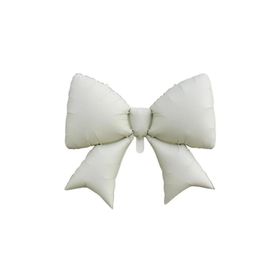 Patladı Gitti 98x75 cm Krem Kurdele Fiyonk Folyo Balon