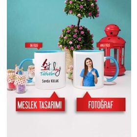 Patoloji Teknikeri Mavi Kupa Bardak