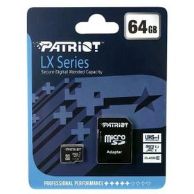 Patriot LX Series PSF64GMCSDXC10 Class 10 UHS-I 64 GB Micro SD Kart