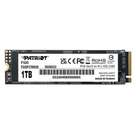 Patriot P320P1TBM28 P320 1 TB 3000-2200 MB/s PCIe NVMe GEN3 M2 22x80 Harddisk SSD