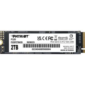 Patriot P320P2TBM28 P320 2 TB 3000/2200 MB/s M.2 2280 PCIe 3.0 NVMe SSD
