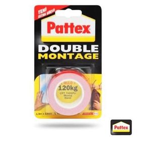 Pattex 1.5 m x 19 mm Çift Taraflı Montaj Bandı