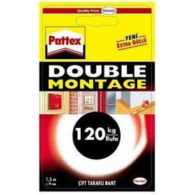 Pattex 1483609 1.5 mt 19 mm Double Çift Taraflı Double Montage Bant