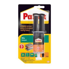 Pattex 2x27 gr Power Mix Karışım Epoxy Güçlü Şeffaf Yapıştırıcı