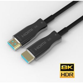 Paugge AOC Fiber HDMI 2.1 - 48 Gbps 8K 60 Hz 4K 120 Hz 4K 60 Hz eARC HDR D-HDR HDCP 2.3 Dolby Vision Dolby Atmos 100 m Kablo