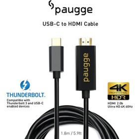 Paugge CHD20B-PRO 4K 60Hz HDR HDCP 2.2 DEX Mode Destekli USB C to HDMI 2.0b Kablo
