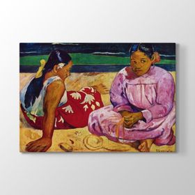 Paul Gauguin - On The Beach Tablosu