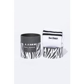 Paul Kenzie Zebra Motley Socks Unisex Nakışlı Uzun Tenis Çorap