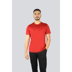 Paul & Shark 15311623-636 Kırmızı Regular Fit Yuvarlak Yakalı Shark Işlemeli Pamuklu Kısa Kollu Erkek Tişört