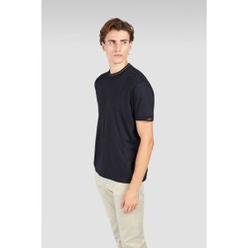 Paul & Shark 15311627-50E Lacivert Gold Regular Fit Pamuklu Yuvarlak Yakalı Shark Logo İşlemeli Kısa Kollu Erkek Tişört