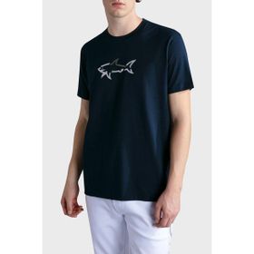 Paul & Shark 24411085-013 Lacivert Marka Logolu Pamuklu Normal Kalıp Günlük Erkek Tişört
