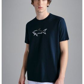 Paul & Shark 24411085-013 Lacivert Marka Logolu Pamuklu Normal Kalıp Günlük Erkek Tişört