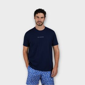 Paul & Shark 25411088-013 Lacivert Marka Logolu Kısa Kol Yuvarlak Yaka Erkek Tişört