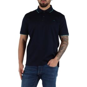 Paul & Shark 25411268-013 Lacivert Düğme Kapama Kısa Kol Pamuk Polo Yaka Erkek Tişört