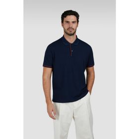 Paul & Shark 25411323-013 Lacivert Pamuklu Normal Kalıp Kısa Kollu Polo Yaka Erkek Tişört
